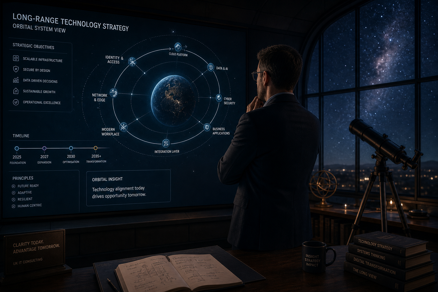 Long-range technology strategy planning session