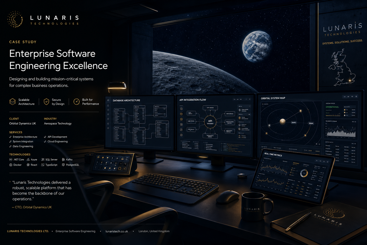Enterprise software development and database architecture project